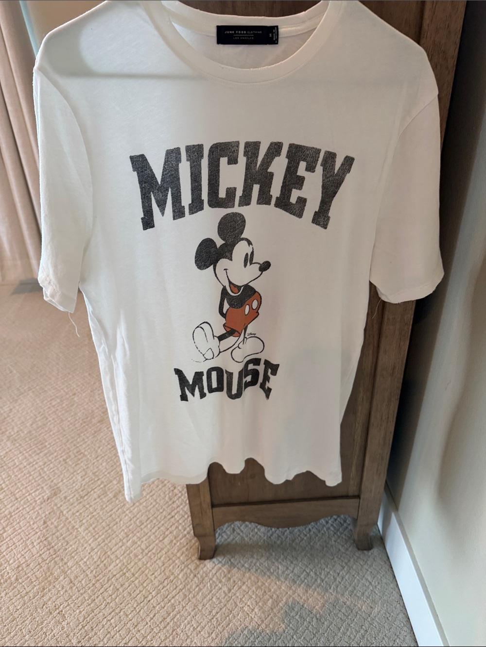 Junk Food Clothing White Mickey Mouse Graphic Tee